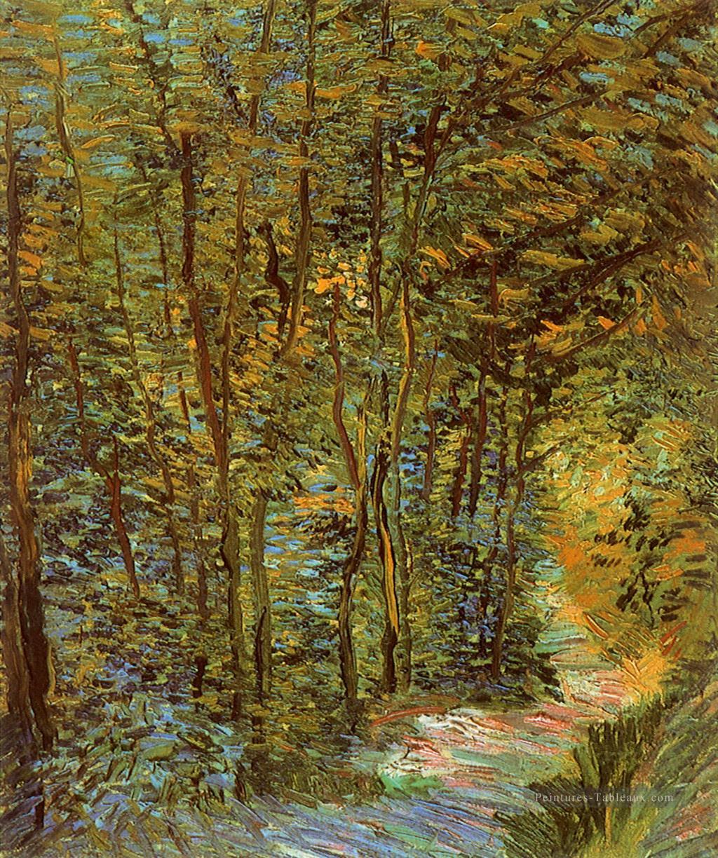 Chemin dans les bois Vincent van Gogh Peintures à l'huile